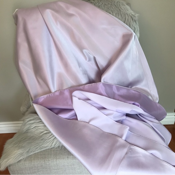 💕HOST PICK💕ALAGO | Lilac Purple Satin A-Line Maxi Formal Occasion Skirt Sz 10 - Picture 6 of 17
